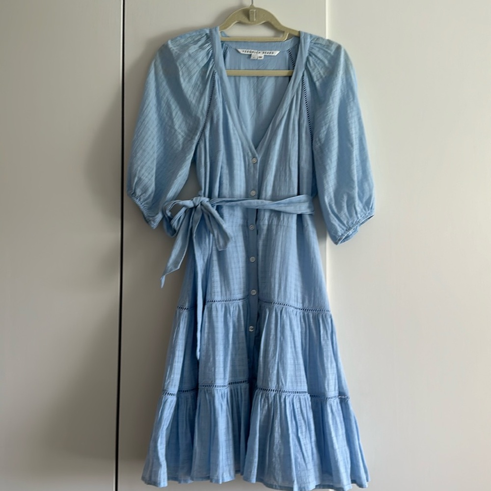 Veronica Beard pale blue dress